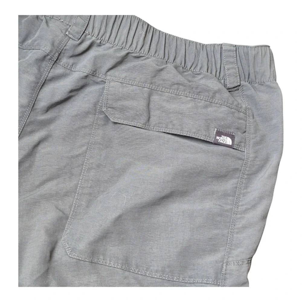 The North Face Men's L Convertible Cargo Hiking Pants Gray Zip Off Nylon Outdoor